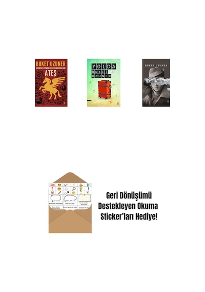Uyumsuz Defne Kaman'ın Maceraları - Ateş + Yolda + Gelibolu Ciltli + Okuma Sticker'ları