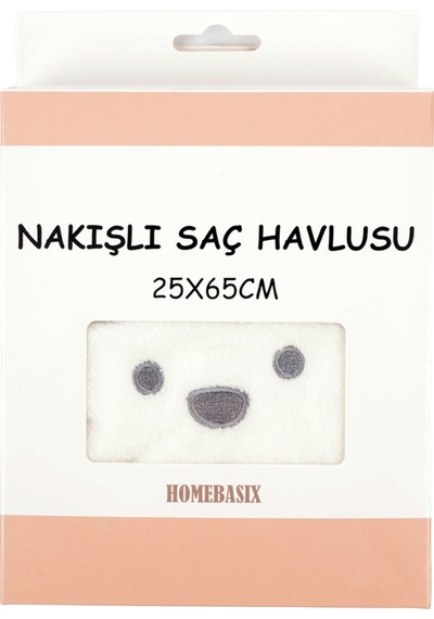 Homebasix Nakışlı Saç Havlusu 25 X 65 Cm 5 Adet Diğer