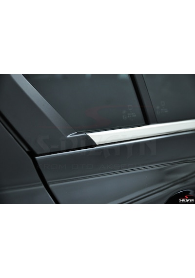S-Dizayn  Honda Civic Krom Cam Çıtası 4 Prç 2012-2016