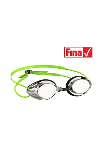 MadWave Racing goggles STREAMLINE Mirror Yeşil Yarış Gözlüğü Beyaz