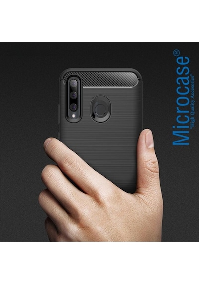 Huawei Enjoy 9S - Honor 10I Brushed Carbon Kilif + Cam (Seç) 349611699