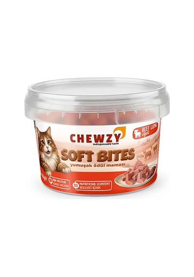 Chewzy Kediler İçin Yumuşak Ödül Maması Dana Ciğerli 130 Gr 300-30008.01