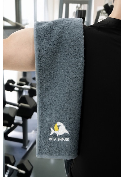 Sporcu Antrenman Havlusu Gym Fitness Plates Boks Tenis Spor Havlu Petrol