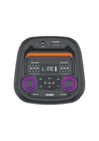 Rose Hp-2150 Partybox Kablosuz El Mikrofonlu Sarjlı Bluetooth Dual 6.5 Hoparlör