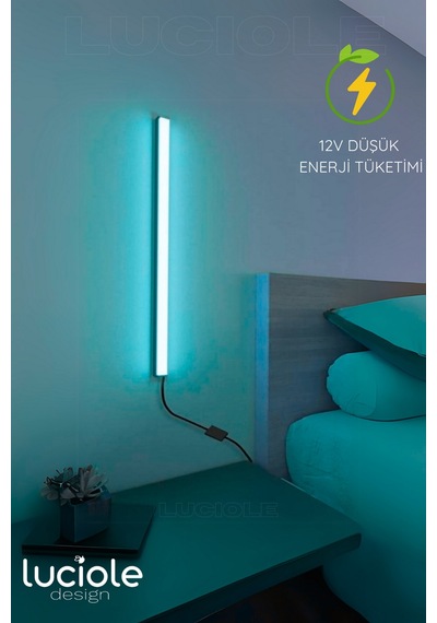 Rgb Led Lamba - Uzaktan Kumandalı, 50cm Renkli Işık Çubuğu Yatak Üstü & Salon Için