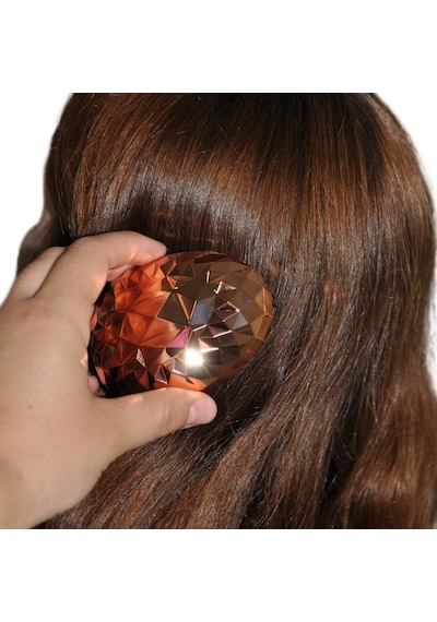 Buffer Rose Gold Saç Düzleştirici Tarak Geniş Aralıklıher Saç Tipine Uygun Fırçalı Saç Düzleştiric Diğer