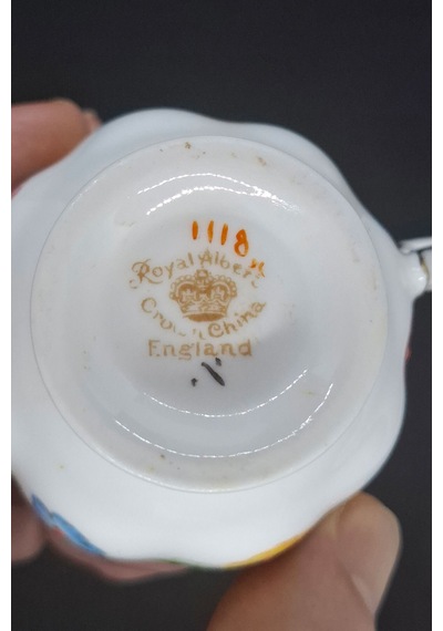 Crown China Nadir Seri Porselen Antika Kahve Fincanı Ve Tabağı 120 Ml Sarı