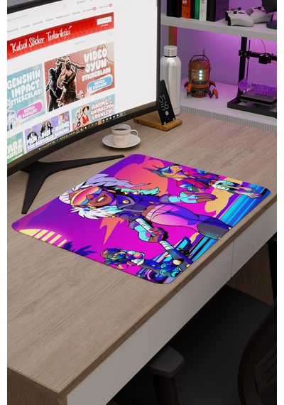 Brawlhalla Kaymaz Dikişli Kauçuk Oyuncu Mousepad V4 - 48x40 Xl Gaming Mouse Pad Fare Altlığı