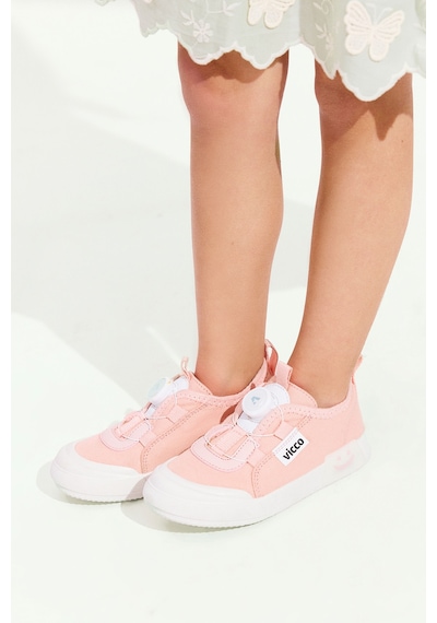 Vicco Sörf Işıklı Kız Bebek Pudra Sneaker