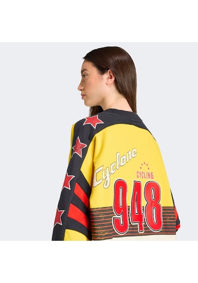 adidas Cycling Crew Kadın Sarı Sweatshirt Jw0147 Sari