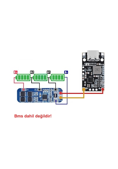 2s Ip2326 Lityum Pil Şarj Devresi 1.5a 15w 3s Li-ion Type-c Usb Giriş 8.4v Batarya Akü 18650 Qc Hızl
