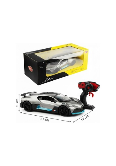 Kumandalı Şarjlı Işıklı Full Fonksiyon Bugatti Divo Oyuncak Araba Gri Gri