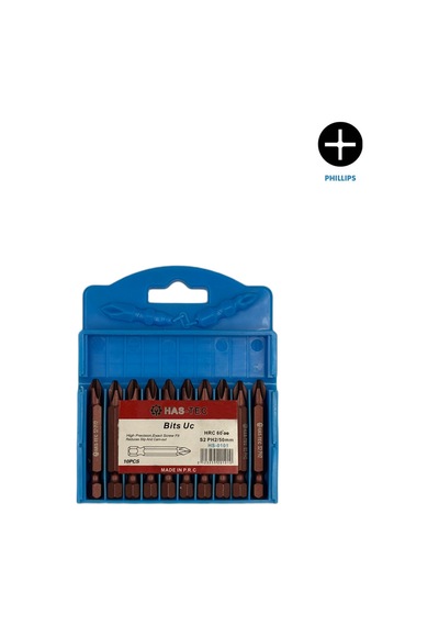 S2 Ph2 Bits Uç 50 Mm 10'lu Yıldız Uç Seti Vidalama İşlemlerinde Maksimum Dayanıklılık