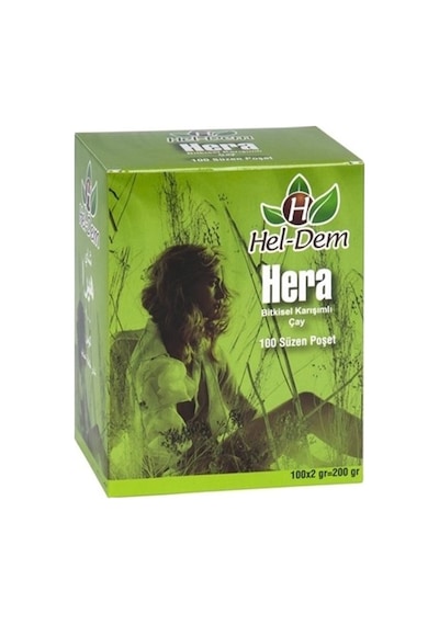 Hel-Dem Hera Bitkisel Karışımlı Süzen Poşet Çay 100 x 2 G