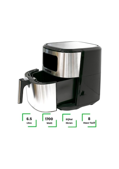 Wiami Airfryer 6.5L Akıllı Yağsız Fritöz