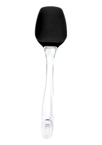 Silikon Spatula, Mutfak Pişirme Aracı, Şeffaf Tutma Yeri Siyah 0