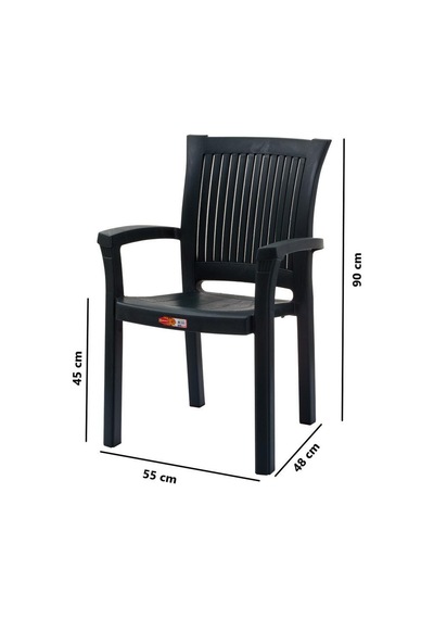 Omnipazar Sy-2515 Elite Plastik Bahçe Koltuk Sandalye 4'lü Set Yeşil