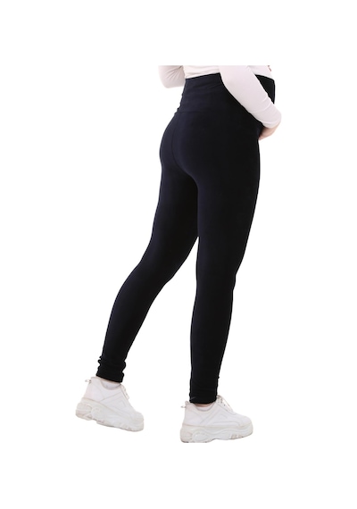 Luvmabelly Myra8051 Beli Ayarlanabilir Kışlık Kadife Hamile Tayt -lacivert-lacivert