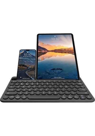 Luve Store Bluetooth Kablosuz Klavye 78 Tuşlu İngilizce Q Şarjlı Tablet Telefon Standlı