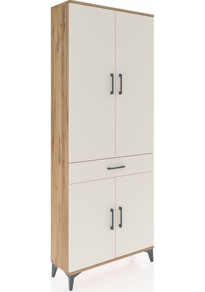 Arges Dolap 4 Raflı Tek Çekmeceli 4 Kapaklı 88x30x221 Çam-aytaşı Atlas Çam Arges Dolap 4 Raflı Tek Çekmeceli 4 Kapaklı 88x30x221 Çam-aytaşı Atlas Çam