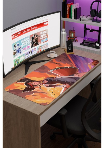 Xinyan Genshin Impact Anime Oyuncu V3 - 90x40 Xxl Gaming Mouse Pad Fare Altlığı