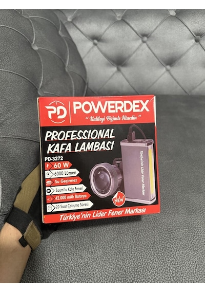 Powerdex Pd-3272 60w-6000 Lümen 42.000 Mah Powerbank&kafa Feneri&zoomlu Işıldak Diğer