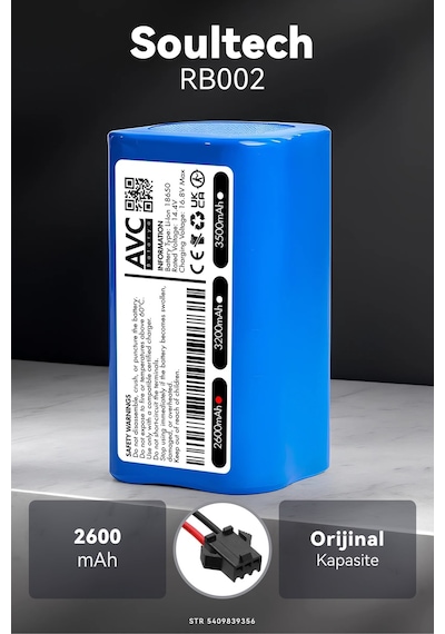 Soultech Rb002 2600mah Robot Süpürge Bataryası D.k