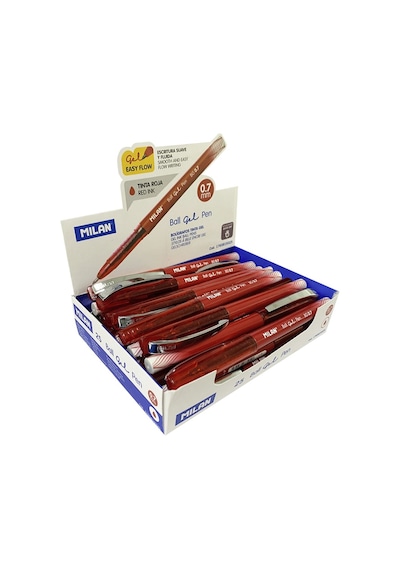 Mılan 1765819325 Ball Kırmızı Gel Kalem - 25li