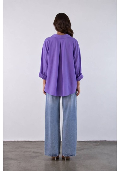 Rouge Basıc Perry Oversize Gömlek LİLA