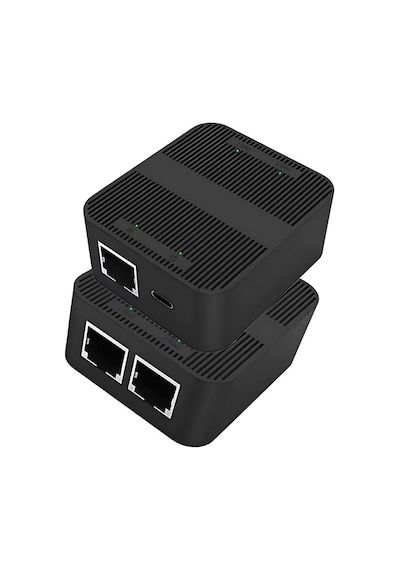 4594 Rj45 Ethernet Splitter 1 Giriş 2 Çıkış 100mbps Hız Çevirici Çoklayıcı