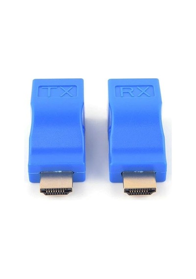 7149 Hdmi Rj45 Cat5 6 Extender 30 Metre Mesafe Uzatıcı Uzatma Aparatı Adaptör