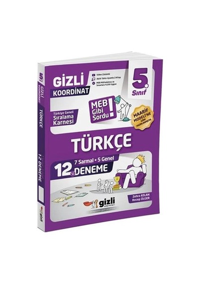 Gizli Yayınları 5. Sınıf Türkçe 12'li Deneme-meb Gibi Sordu
