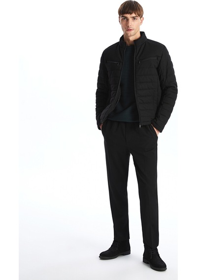 Lcw Vision Siyah Slim Fit Dik Yaka Erkek Ceket