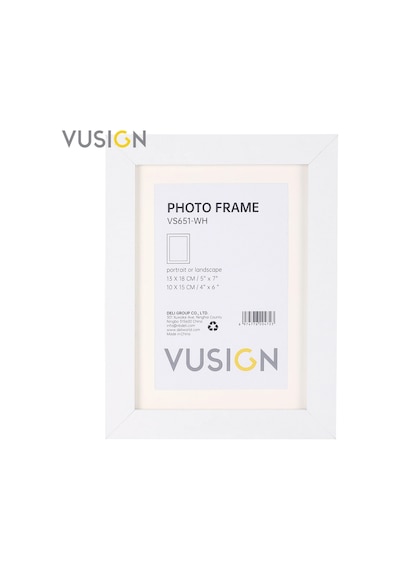 Vusıgn Vs652-wh Mdf Fotoğraf Çerçevesi 15x20 Cm Beyaz Masaüstü Ve Duvar Askılı Çerçeve