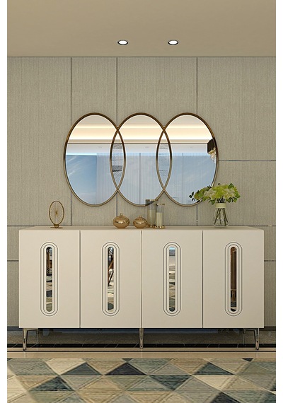 Ka1520bs Rany150 Konsol, Kahve Köşesi, Tv Sehpası Beyaz-sılver 150cm Beyaz-sılver Ka1520bs Rany150 Konsol, Kahve Köşesi, Tv Sehpası Beyaz-sılver 150cm Beyaz-sılver