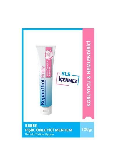 Bepanthol Baby Pişik Önleyici Krem 100 Ml Hassas Ciltler İçin Koruyucu Ve Nemlendirici Tüp