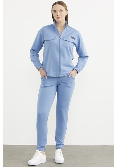 Sementa Oversize Cep Detaylı Eşofman Takım - Mavi 001