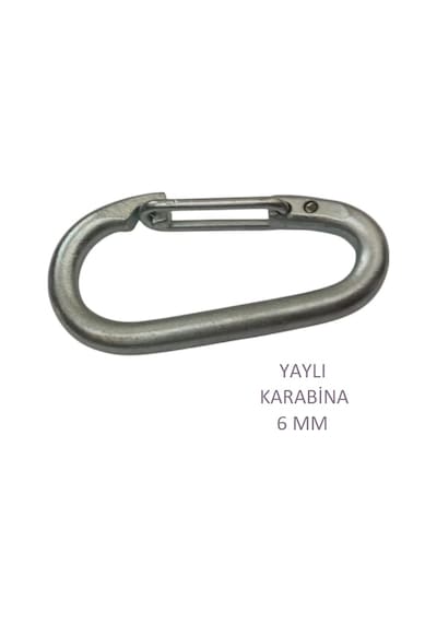 Karabina, Yaylı, 6 Mm, Askı, Çengel, Kanca, Anahtarlık