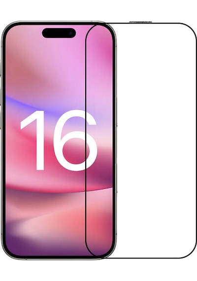 Forzacase Apple Uyumlu iPhone 16 Pro Max Çerçeveli Tam Kaplayan Temperli Ekran Koruyucu - Fc003