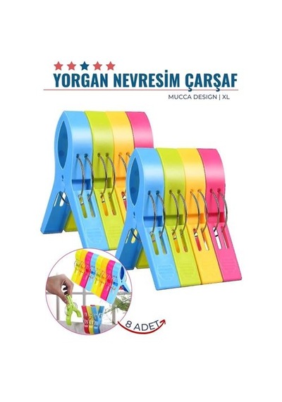 Zenvac Transformacion Xl Yorgan Nevresim Çarşaf Mandalı 8 Adet Mucca Design 718221 Zenvac29 Renkli