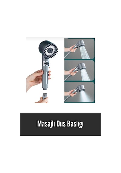 Masajlı Çok Fonksiyonlu Ayarlanabilir Filtreli Arıtmalı Krom Duş Başlığı El Duşu Lüks Kalite Diğer