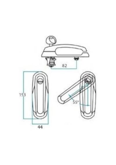 Fullbox Ve Pick-up Camlı Kabin Bagaj Açma Kolu Vw Polo,bmw,fıat,ford ,vw Transporter 1 Adet