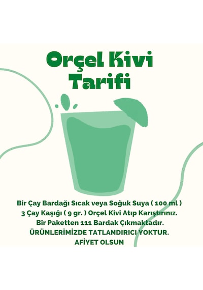 Orçel Portakal + Limon + Kuşburnu + Kivi + Elma + Karadut Aromalı Toz 6 x 1 KG