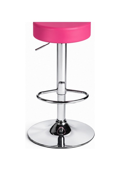 Bürocci Moni Bar Sandalyesi - Pembe - 9511q0120 - Paslanmaz Krom Kaplı Metal Ayak