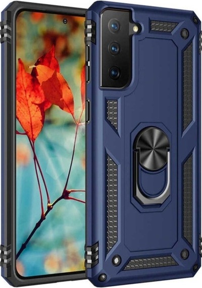 Galaxy S21 Plus Kılıf Zore Vega Kapak Mavi