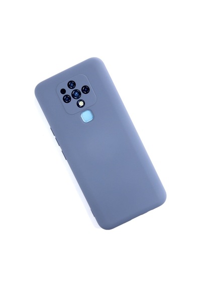 Tecno Camon 16 Uyumlu Kılıf Nano İçi Kadife Silikon - Gri