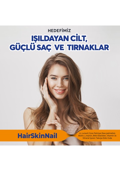 Lunavit Hair Skin Nail Takviye Edici Gıda 30 Kapsül