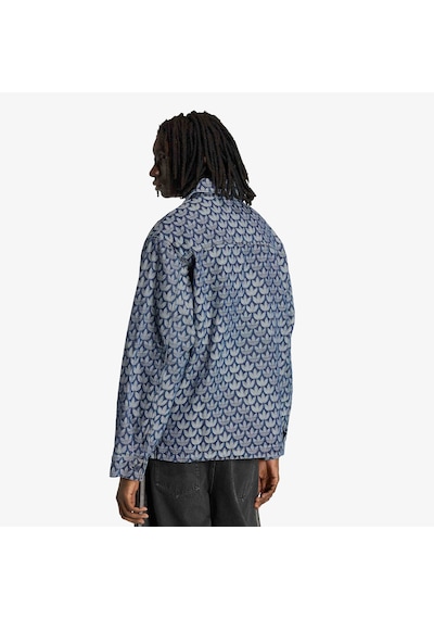 Adidas Denim Monogram Gömlek Erkek Kd0397 Mavi