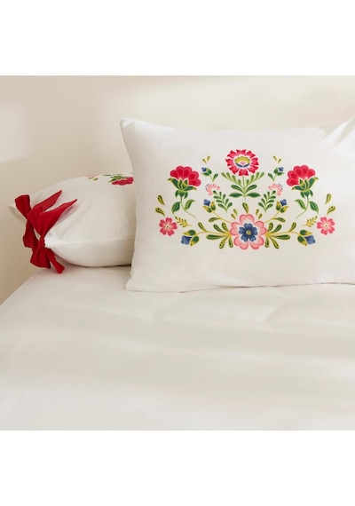 Home Elsa%100 Pamuk 2&apos Li Yastık Kılıfı Pudra Açik Mavi