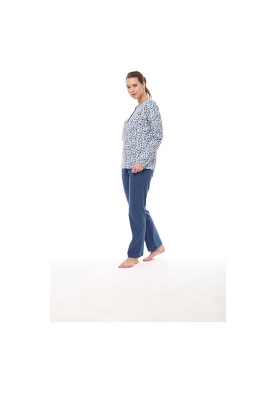 Pijadore 1547 Uzun Kollu Kadın Pijama Takım 001